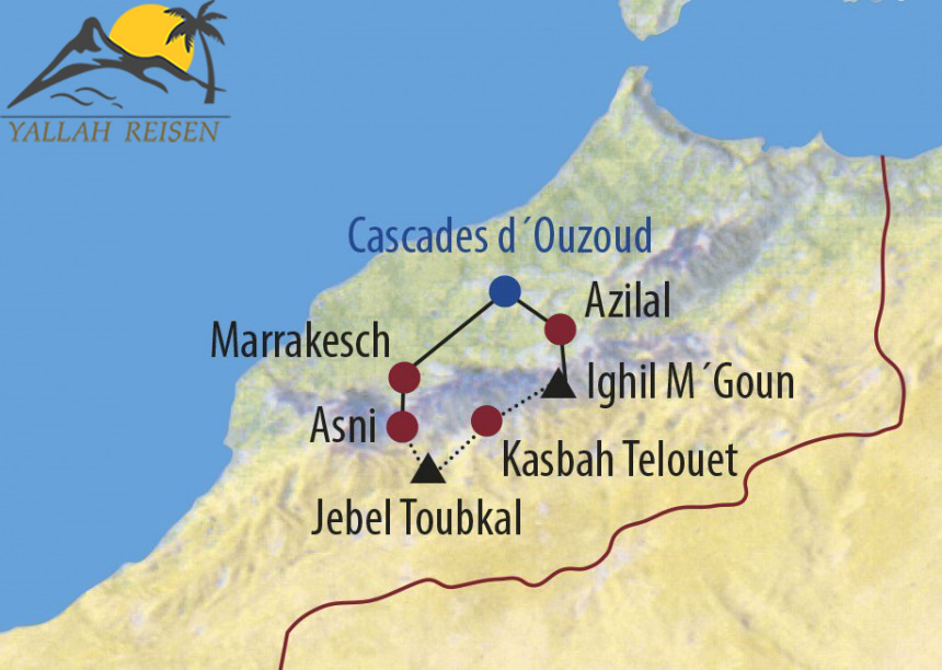Mgoun - Toubkal - Grosse Atlasquerung  